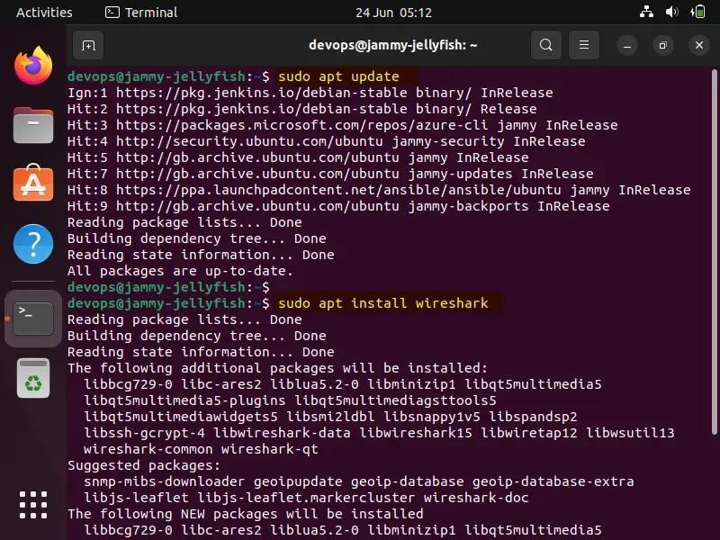 如何在Ubuntu 22.04中安装和使用Wireshark-山海云端论坛