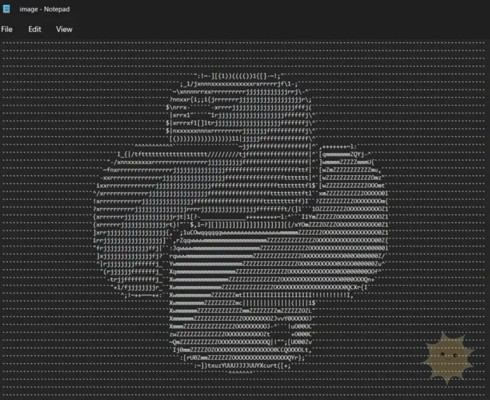 用Python将图像转换为ASCII艺术品-山海云端论坛